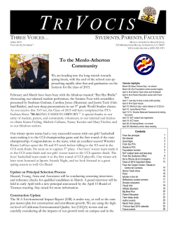 Trivocis April 2015 - Menlo