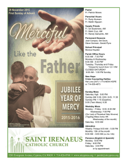 29 Nov 2015 - Saint Irenaeus Catholic Church