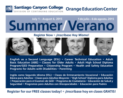 Orange Education Center - Santiago Canyon College