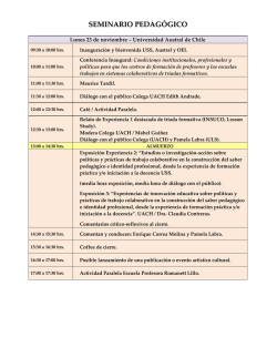 seminario pedagógico - La Triada Formativa en la Construcción del