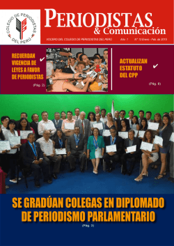 SE GRADÚAN COLEGAS EN DIPLOMADO DE PERIODISMO