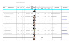 DIRECTORIO DE SERVIDORES PUBLICOS