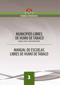 Numero 3 | Municipios Libres de humo de Tabaco + Manual de