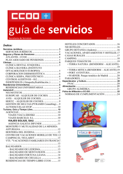guía de servicios
