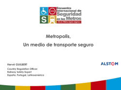 Metropolis Medio de Transporte Seguro – Hervé Guilbert