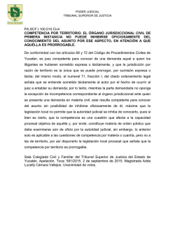 PA.SCF.I.100.015.Civil COMPETENCIA POR TERRITORIO. EL