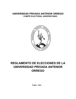 COMITÉ ELECTORAL UNIVERSITARIO - UPAO