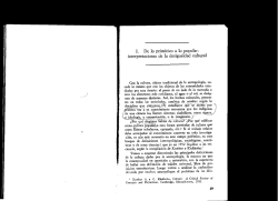 I. De lo primitivo a lo popular: