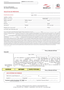 Descargar solicitud AQUÍ - Mutual Empleados del Banco Santander