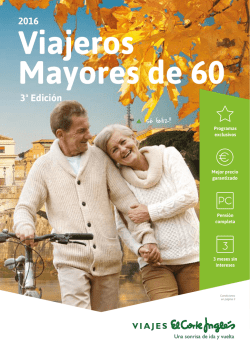 Mayores de 60 - Viajes el Corte Ingles