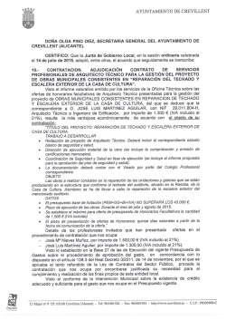 JOSE LUIS MARTINEZ AGUILAR, adjudicación contrato servicios, JGL