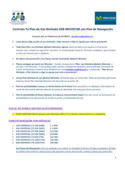 Plan de voz ilimitado + Plan de Navegación