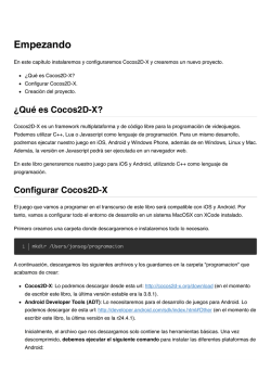 Manual instalación Cocos2D-X