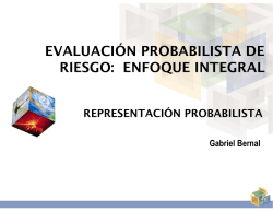 Evaluación probabilística del Riesgo - Rep. probabilística