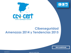 Ciberseguridad Amenazas 2014 y Tendencias 2015