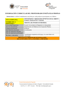 cv de cristina pinedo