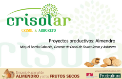 PDF presentación - Simposio nacional de Almendro y otros Frutos