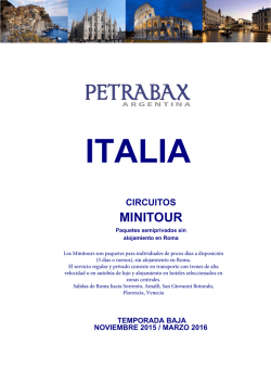 Minitours - Carrani - Petrabax Argentina