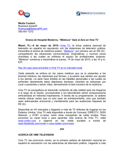 Media Contact: Roshana Gossoff Roshana@BalseraPR