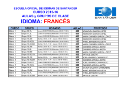 Aulas de Franc&eacute;s