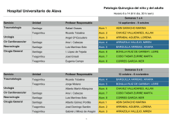 Grupos y calendarios