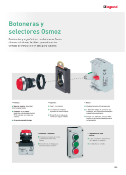 Botoneras y selectores Osmoz