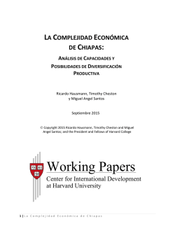 La Complejidad Econ&oacute;mica de Chiapas