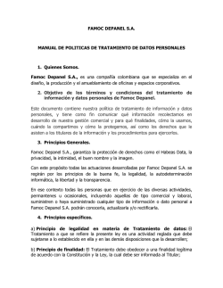 Manual de políticas de tratamiento de datos