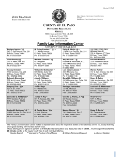 JIM FASHING - El Paso County Government