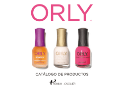 Descarga el Catálogo de ORLY