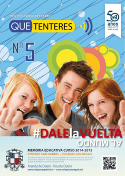 Haz click en la portada para ver la revista 2014/2015