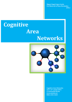 Cognitive Area Networks, vol. 2, nº 1, Junio