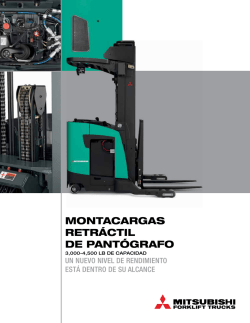 montacargas retráctil de pantógrafo - Mitsubishi Caterpillar Forklift