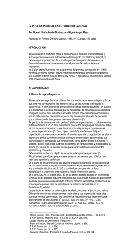 La prueba pericial en el proceso laboral