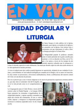 PIEDAD POPULAR Y LITURGIA