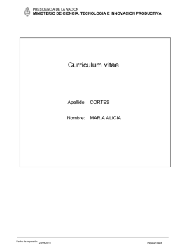 Curriculum vitae