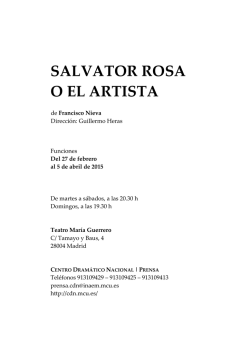 Salvator Rosa o El artista - Centro Dramático Nacional