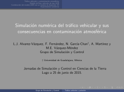 Simulación numérica del tráfico vehicular y sus