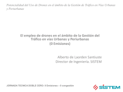 el empleo de drones en el ámbito de la gestión del tráfico en