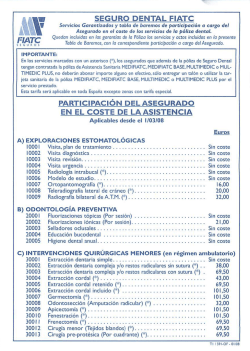 Franquicias póliza dental FIATC