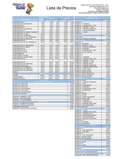 Lista de Precios - Globos y Figuras