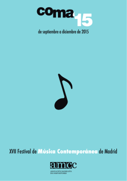 XVII Festival de Música Contemporánea de Madrid
