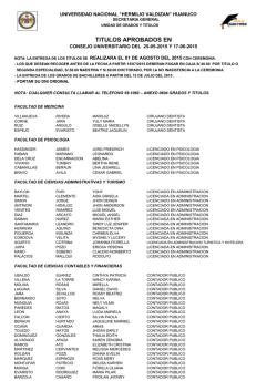 T&iacute;tulos y Grados Aproba.C.U.del