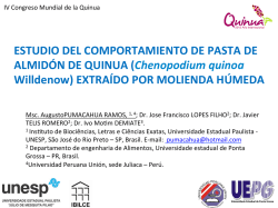 ESTUDIO DEL COMPORTAMIENTO DE PASTA DE ALMIDÓN DE