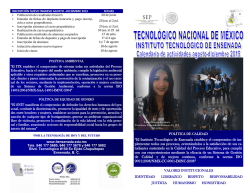 “El Instituto Tecnológico de Ensenada establece el compromiso de