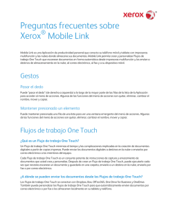 Aplicación Xerox Mobile Link