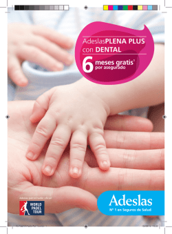 AdeslasPLENA Plus folleto pdf - Agente Exclusivo ADESLAS