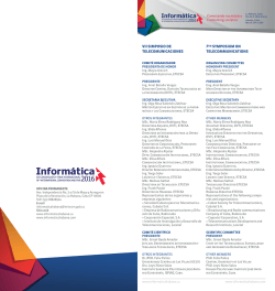 VII SIMPOSIO DE TELECOMUNICACIONES 7TH SYMPOSIUM ON