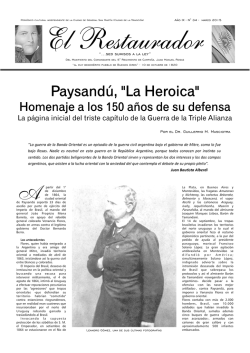 Paysandú, "La Heroica"