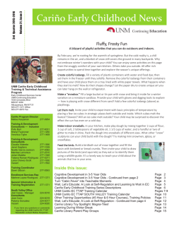 Cariño Early Childhood News
